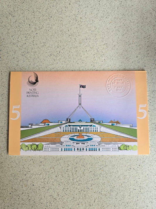 $5 NPA Folio Embossed Cover, First-Last 1992 issue