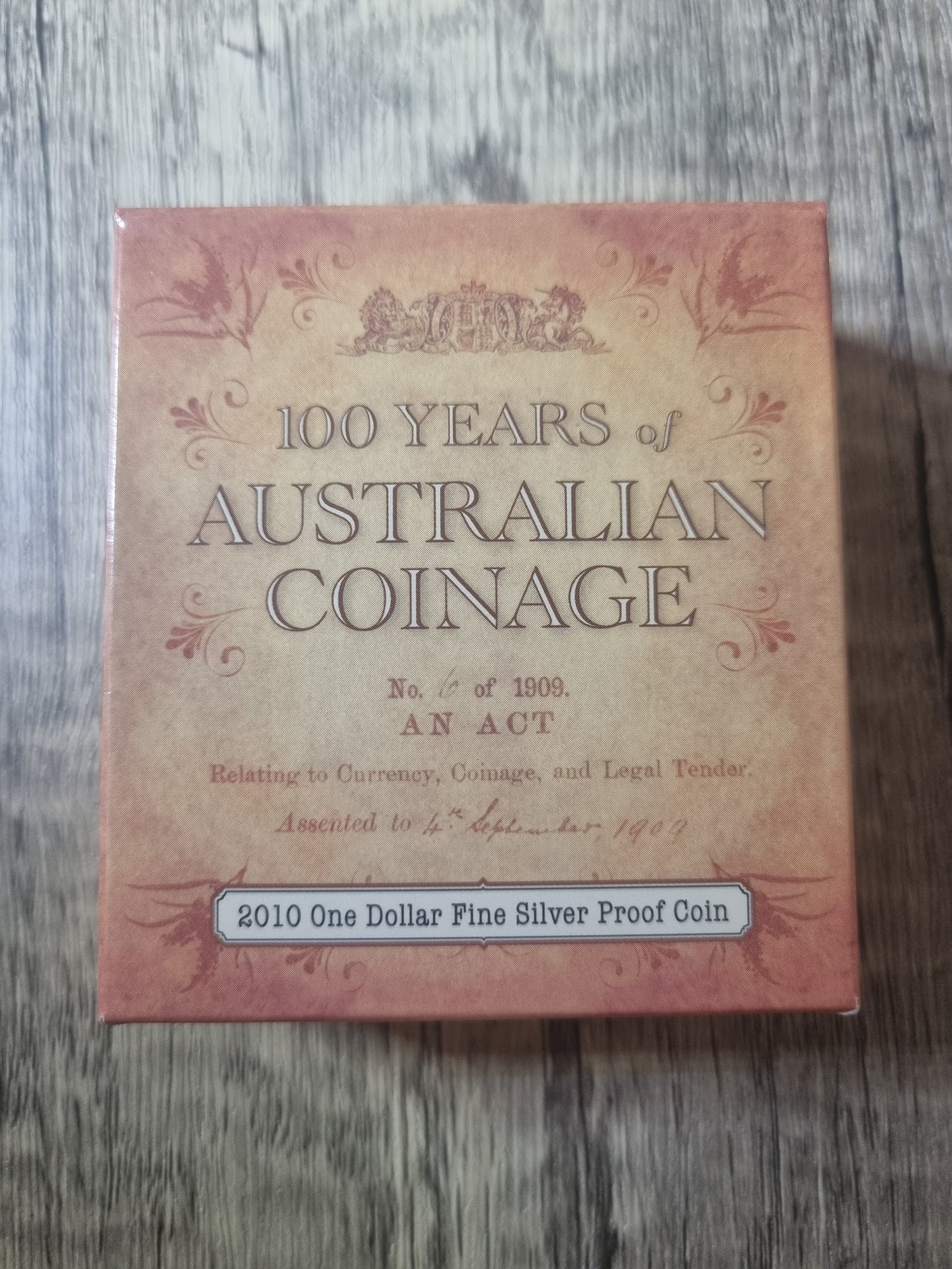 100 years of Australian Coinage $1 Silver Proof 2010
