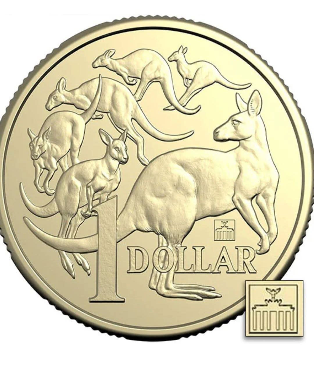 2026 Mob of Six Roos $1 Privy (Brandenburg Gates) World Money Fair