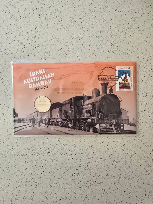 Trans-Australians Railway $1 (RAM) PNC