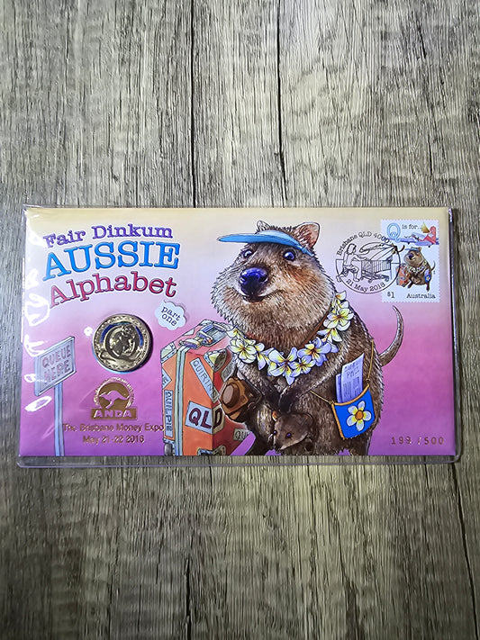 Fair Dinkim Aussie Alphabet 'Q' $1 OVP PNC ANDA Brisbane 2016