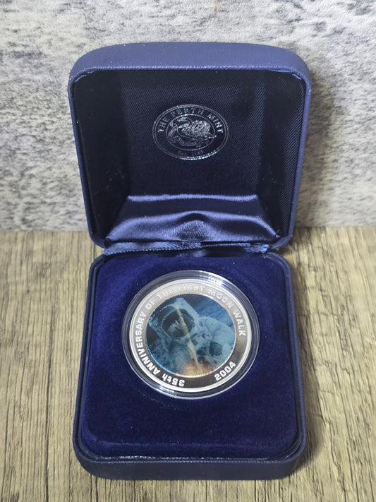 35th Anniversary of the First Moon Walk, 1oz lenticular proof 2004