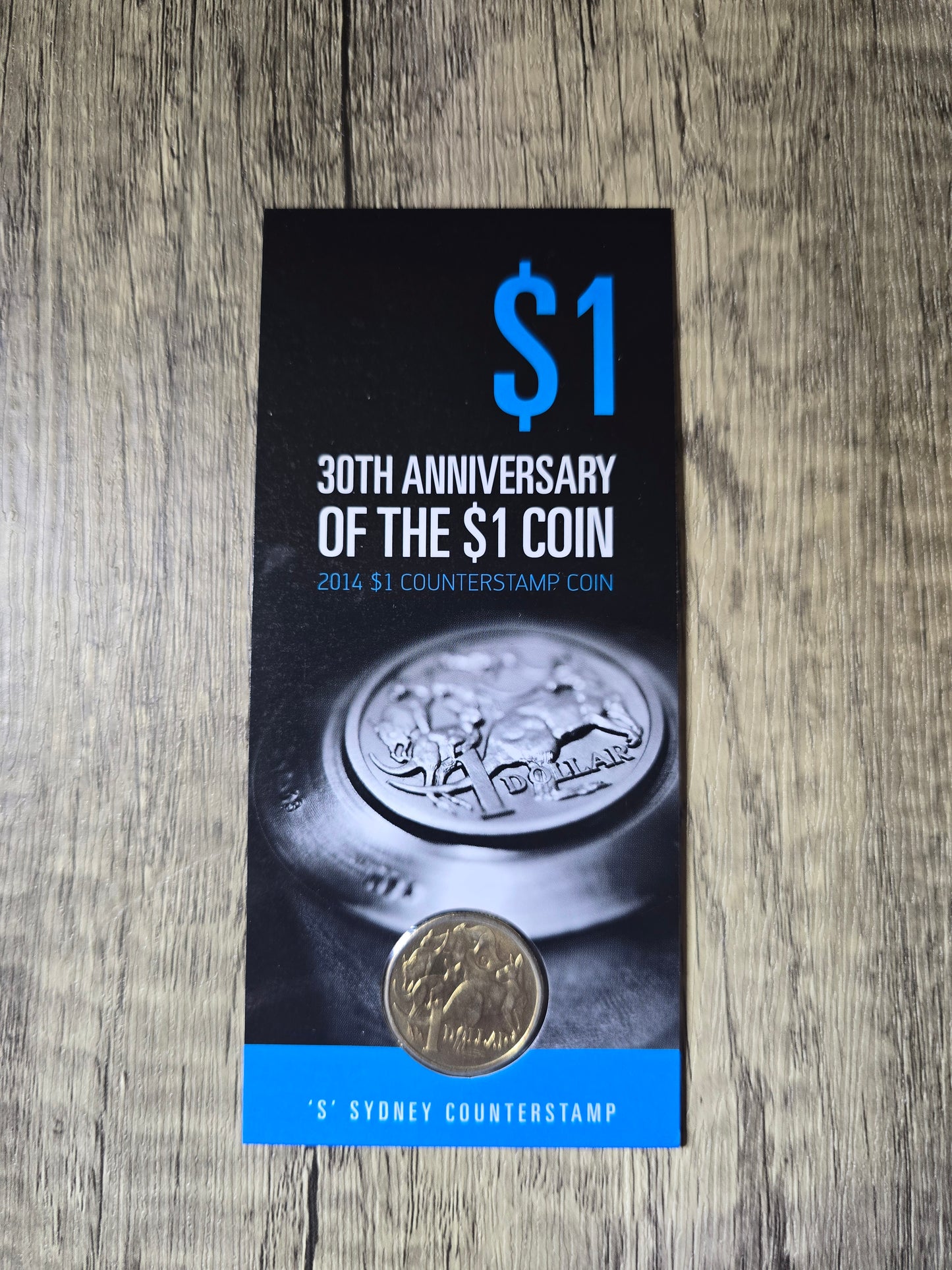 2014 $1 Mob of Roos, 30th Anniversary 'S' Sydney Counterstamp
