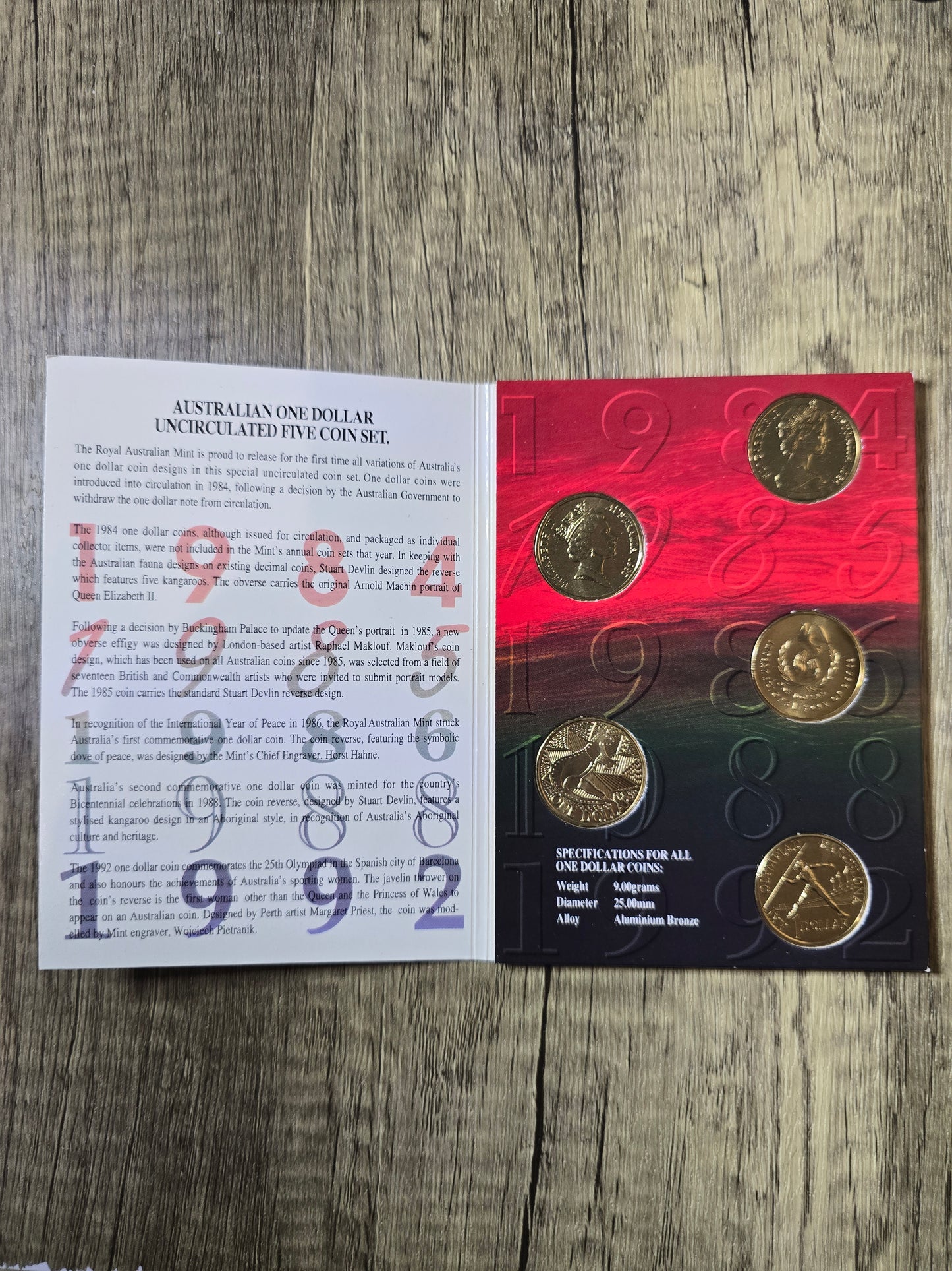 RAM One Dollar Set (5 coin, 1984-1992)