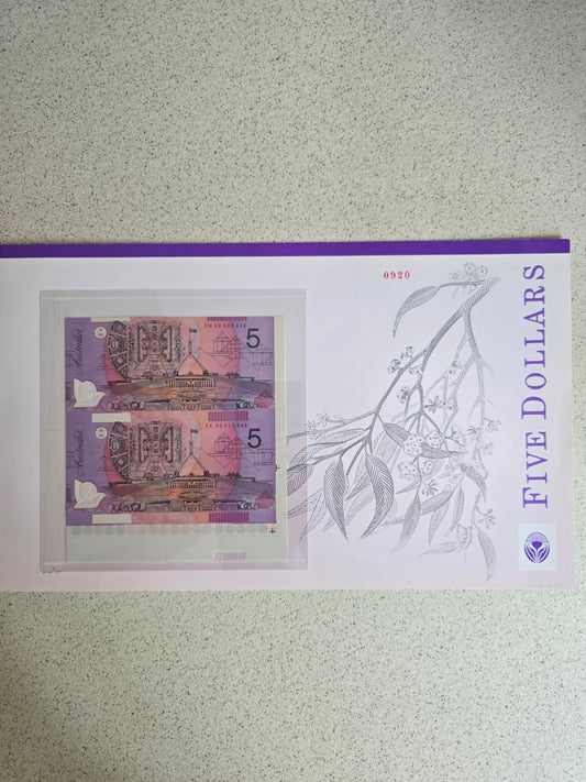 $5 NPA Verticle Pair 1996