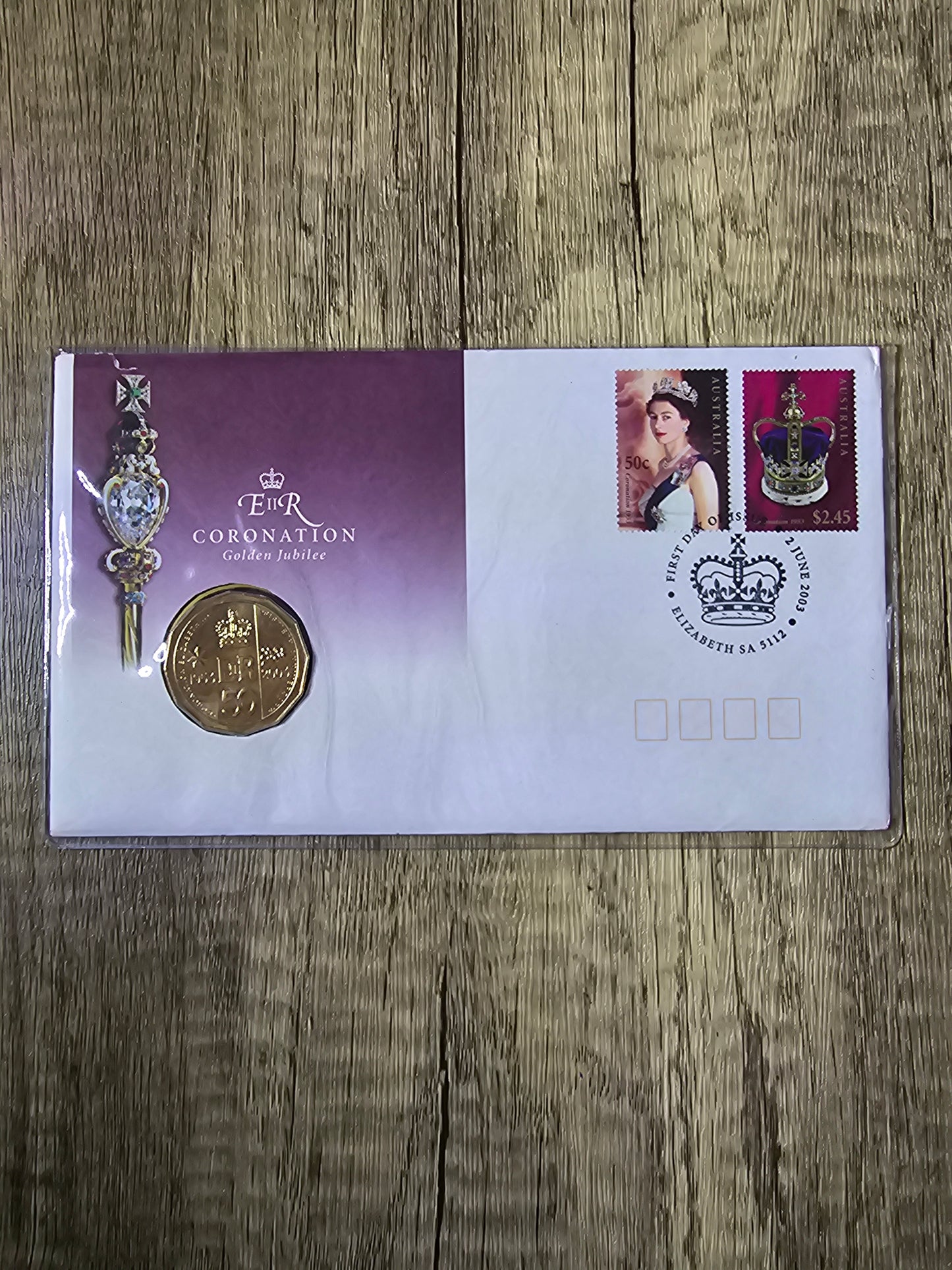 Queens Golden Jubilee 50c PNC 2003