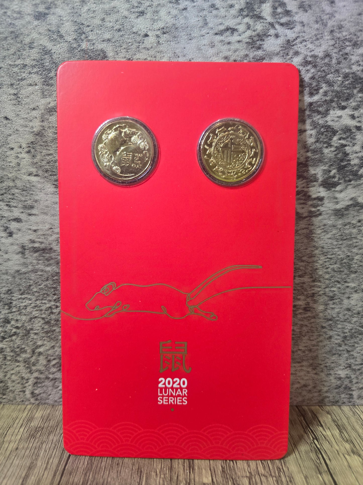 Lunar Rat $1 2-coin set 2020
