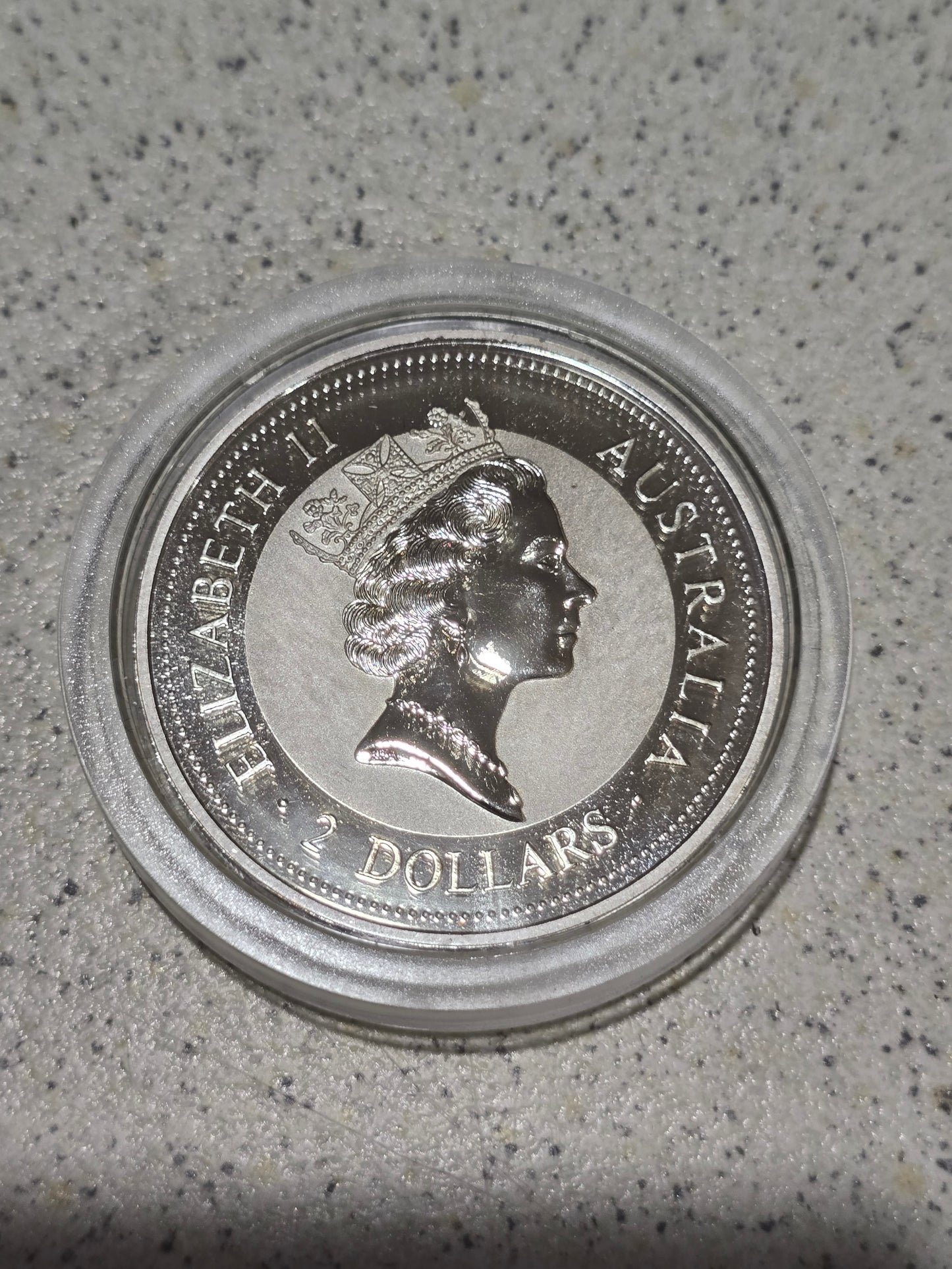 George V sovereign NAA Perth gold insert privy kookaburra 2oz 1994