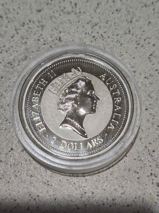 George V sovereign NAA Perth gold insert privy kookaburra 2oz 1994