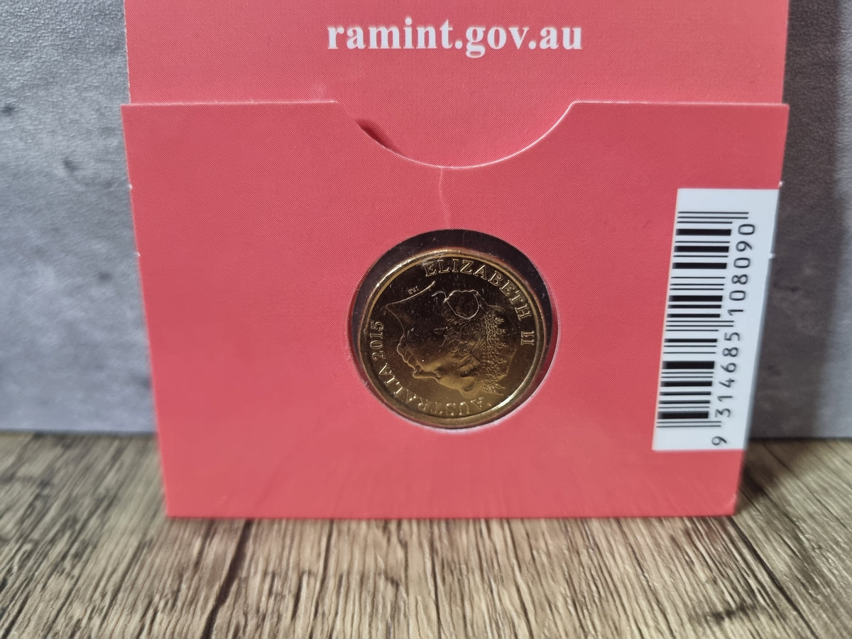 War Graves, Lest We Forget, Poppy Counterstamp, 2015 $2 card