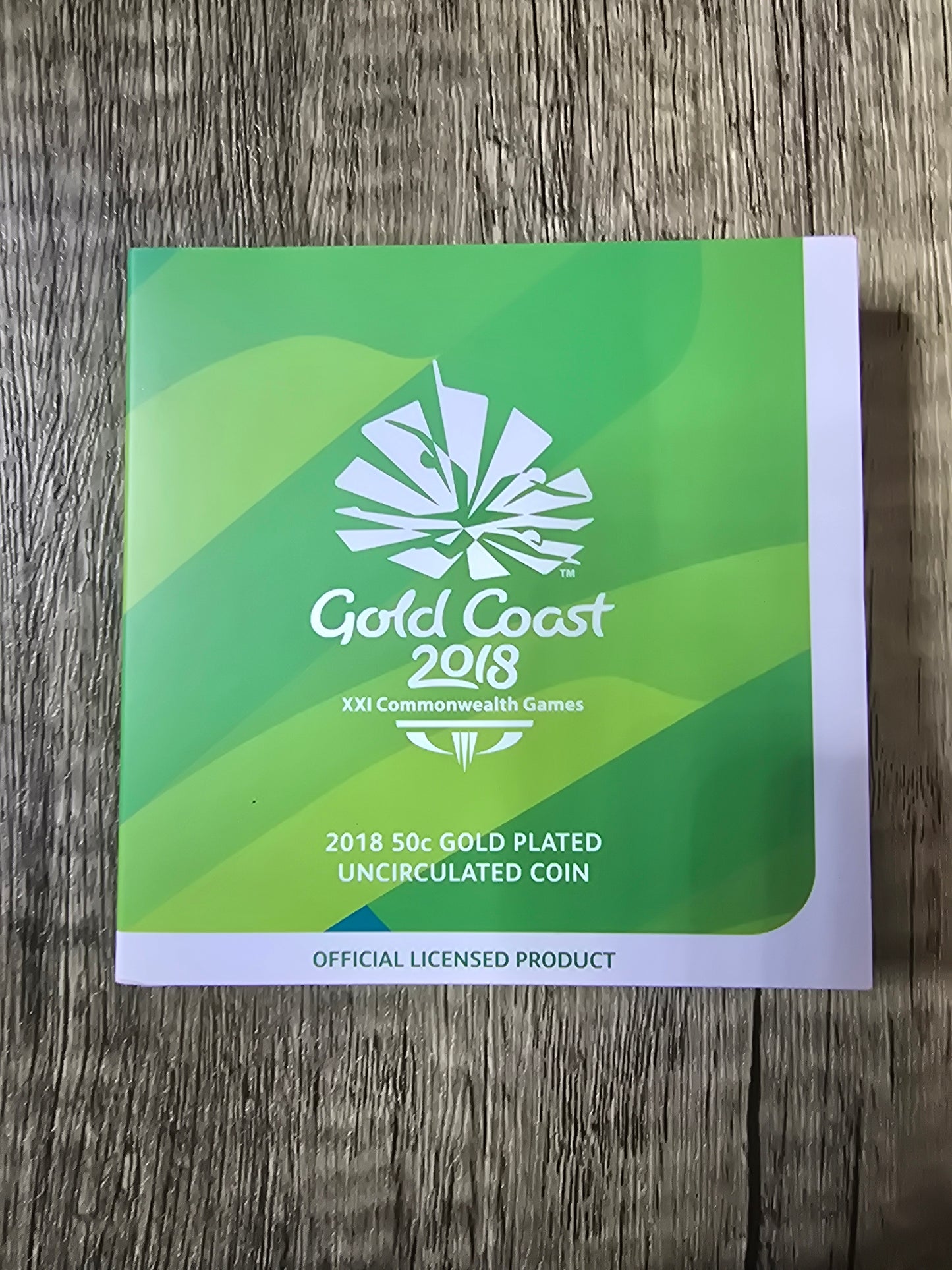 Gold Coast ComGames 50c Gold Plated Carded 2018