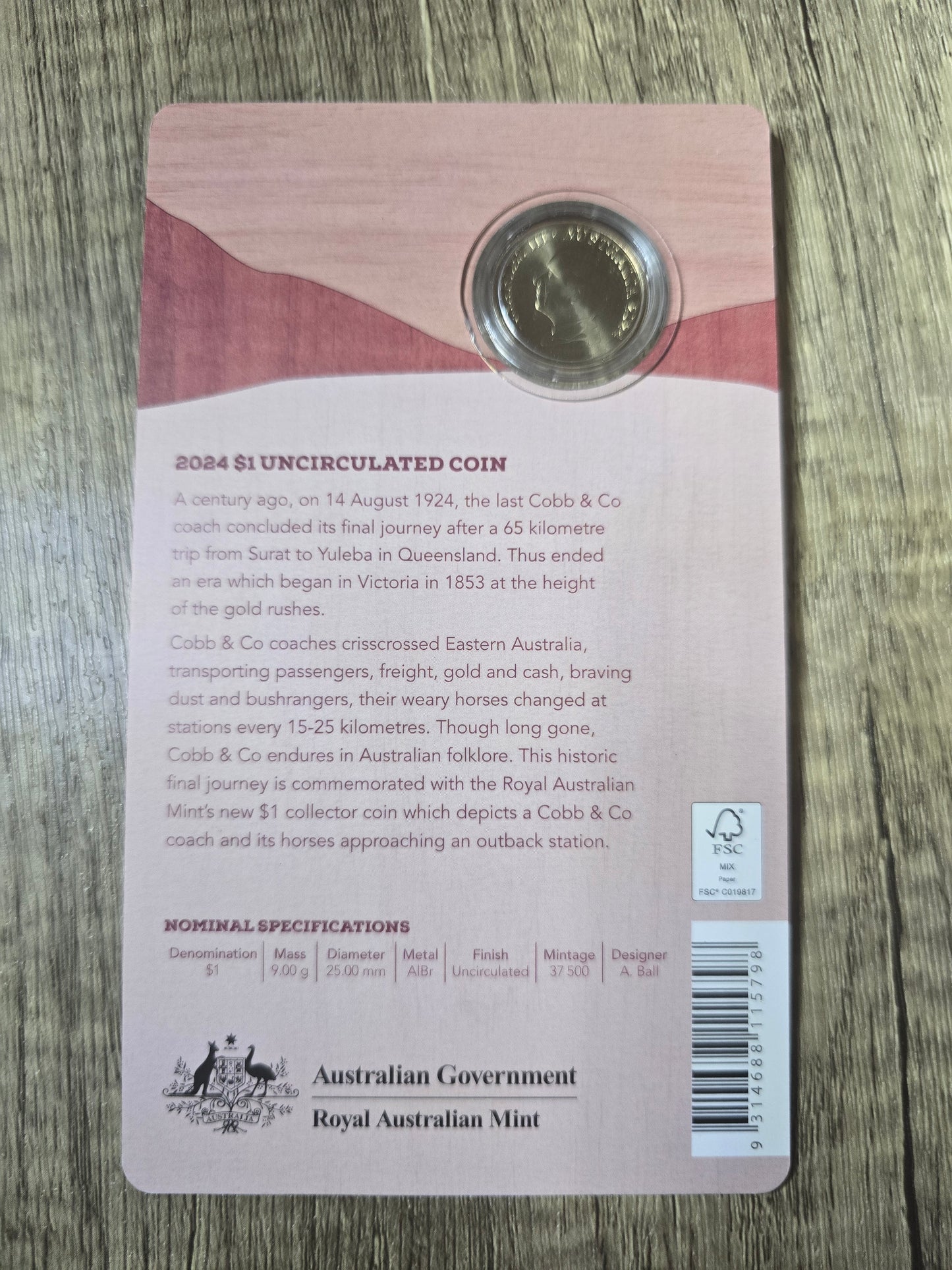 Cobb & Co $1 card