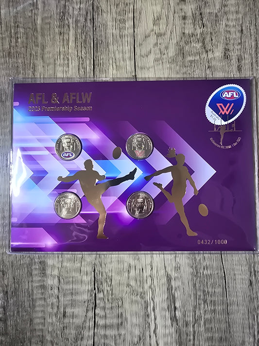 AFL/AFLW 4-coin $1 Impressions C5 PNC