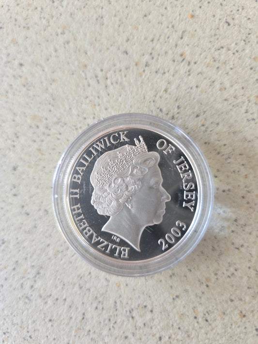 Francis Drake £5 Proof - Ballwick of Jersey 2003