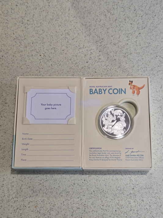 Toy Baby Kangaroo $5 Proof 2024