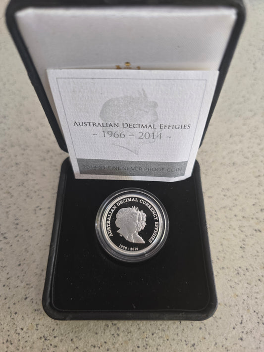 Decimal Currency Effigies Silver Proof $1