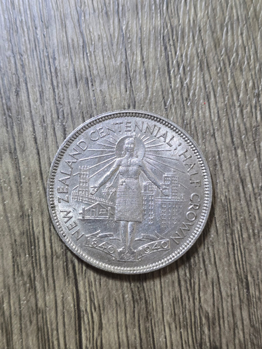 New Zealand 1940 Half Crown