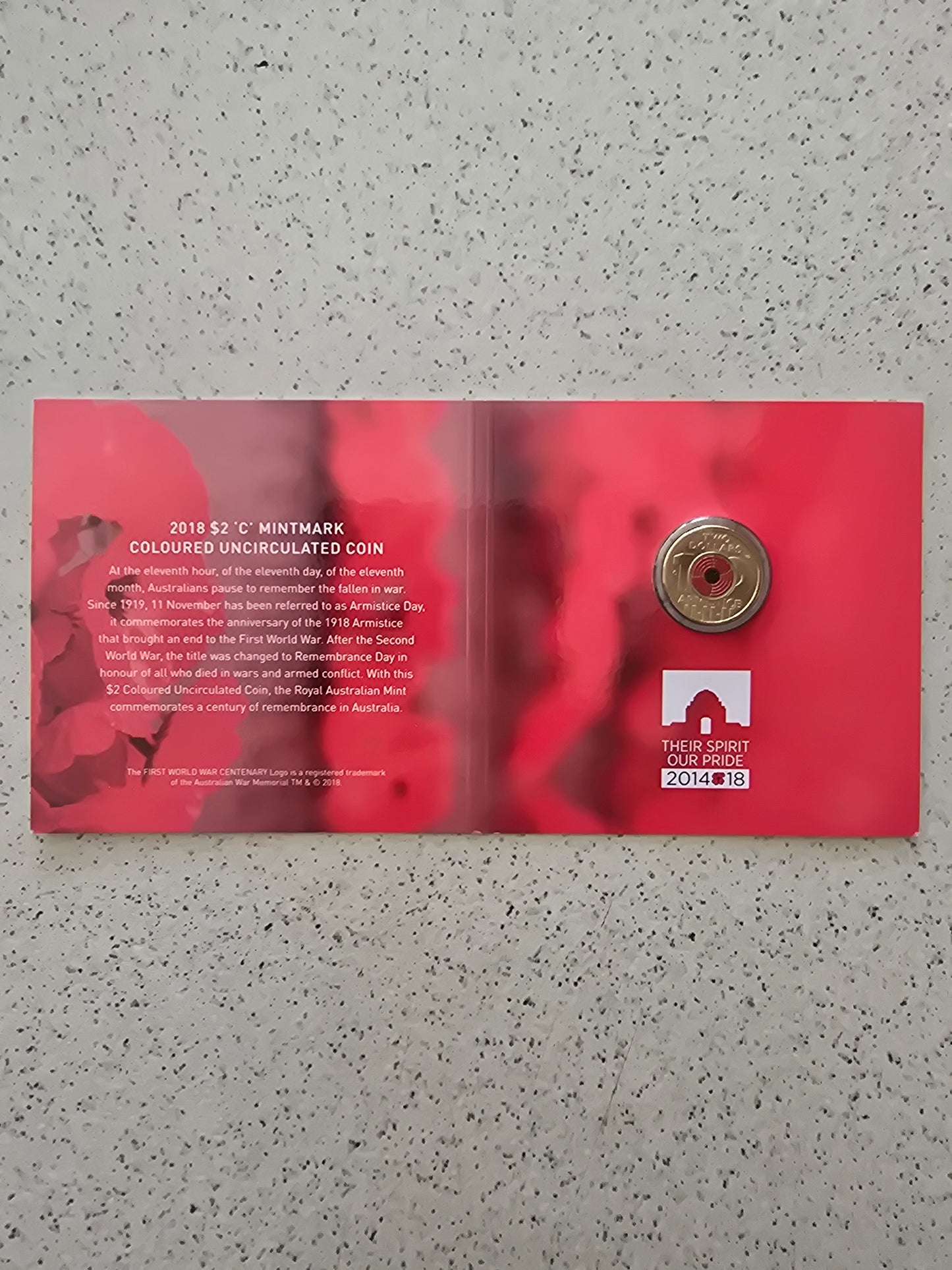 Armistice C-Mint $2 card 2018