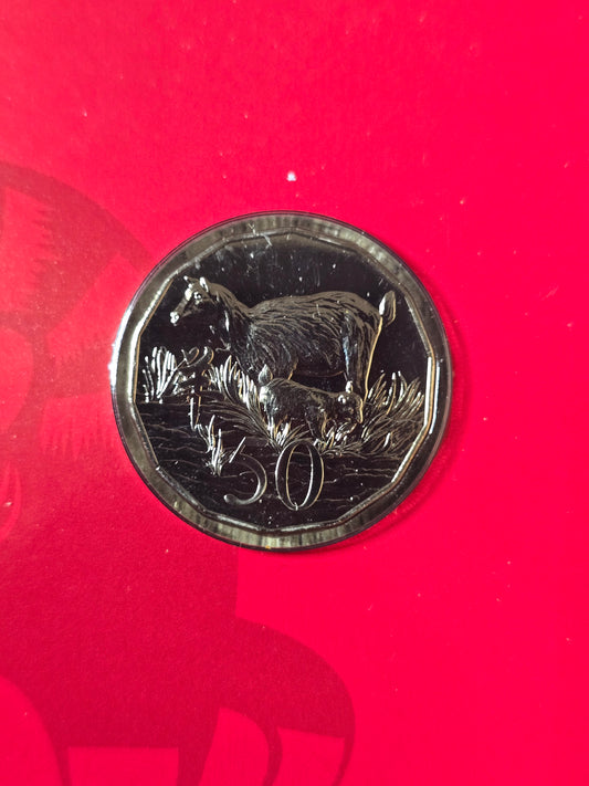Lunar 50c Card - 2015 Goat (Tetra-Decagon Series)