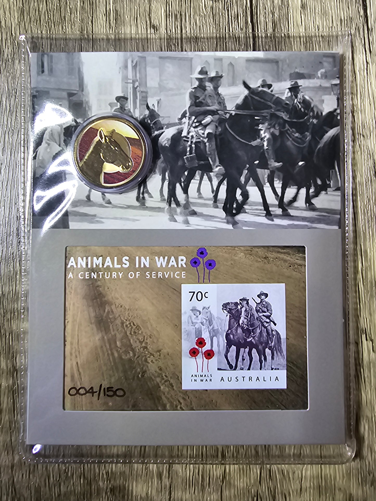 Animals In War, Centenary of Service $1 - Impressions 2015 4/150