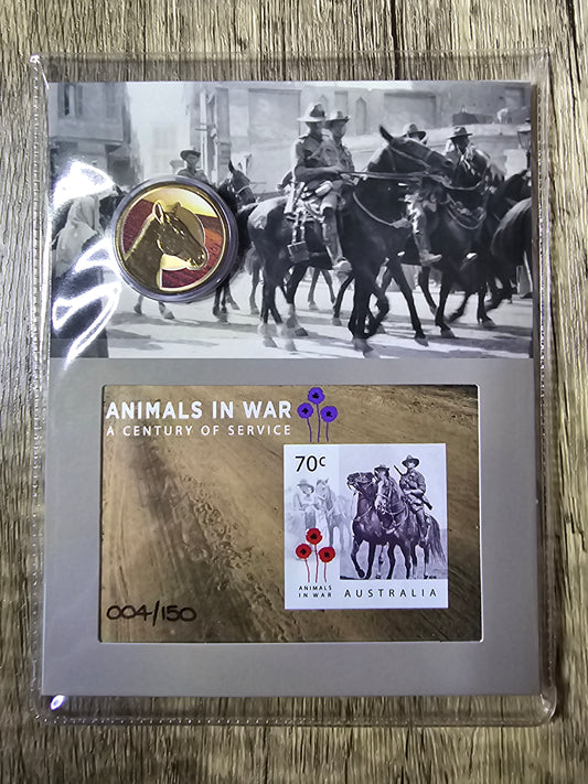 Animals In War, Centenary of Service $1 - Impressions 2015 4/150