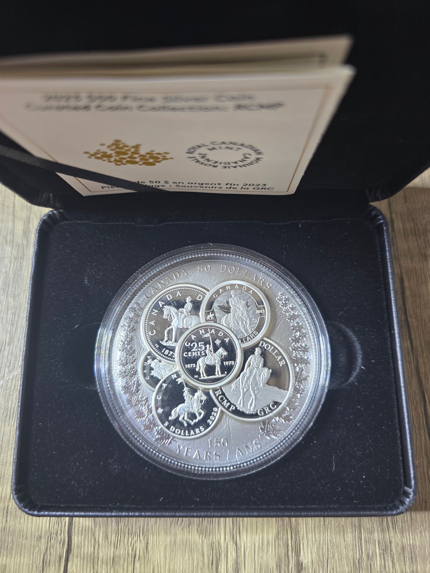 Canada 150years Curated Coin Collection 5oz Silver proof 2023 $50
