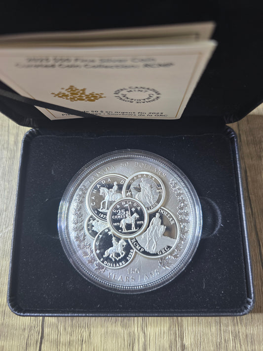 Canada 150years Curated Coin Collection 5oz Silver proof 2023 $50