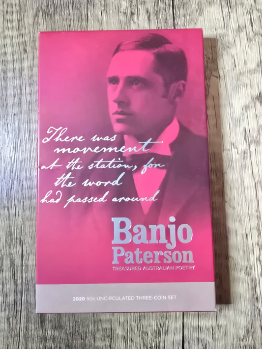 Banjo Patterson 50c (3 coin set)
