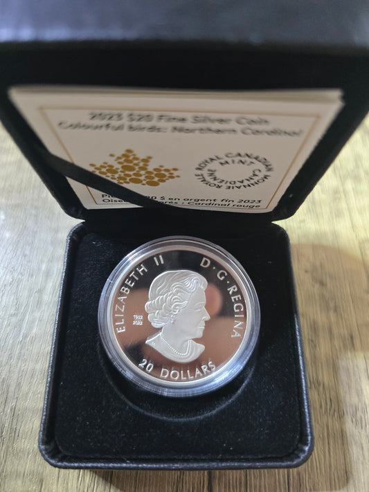 Cardinal Canada $20 1oz Silver proof 2023