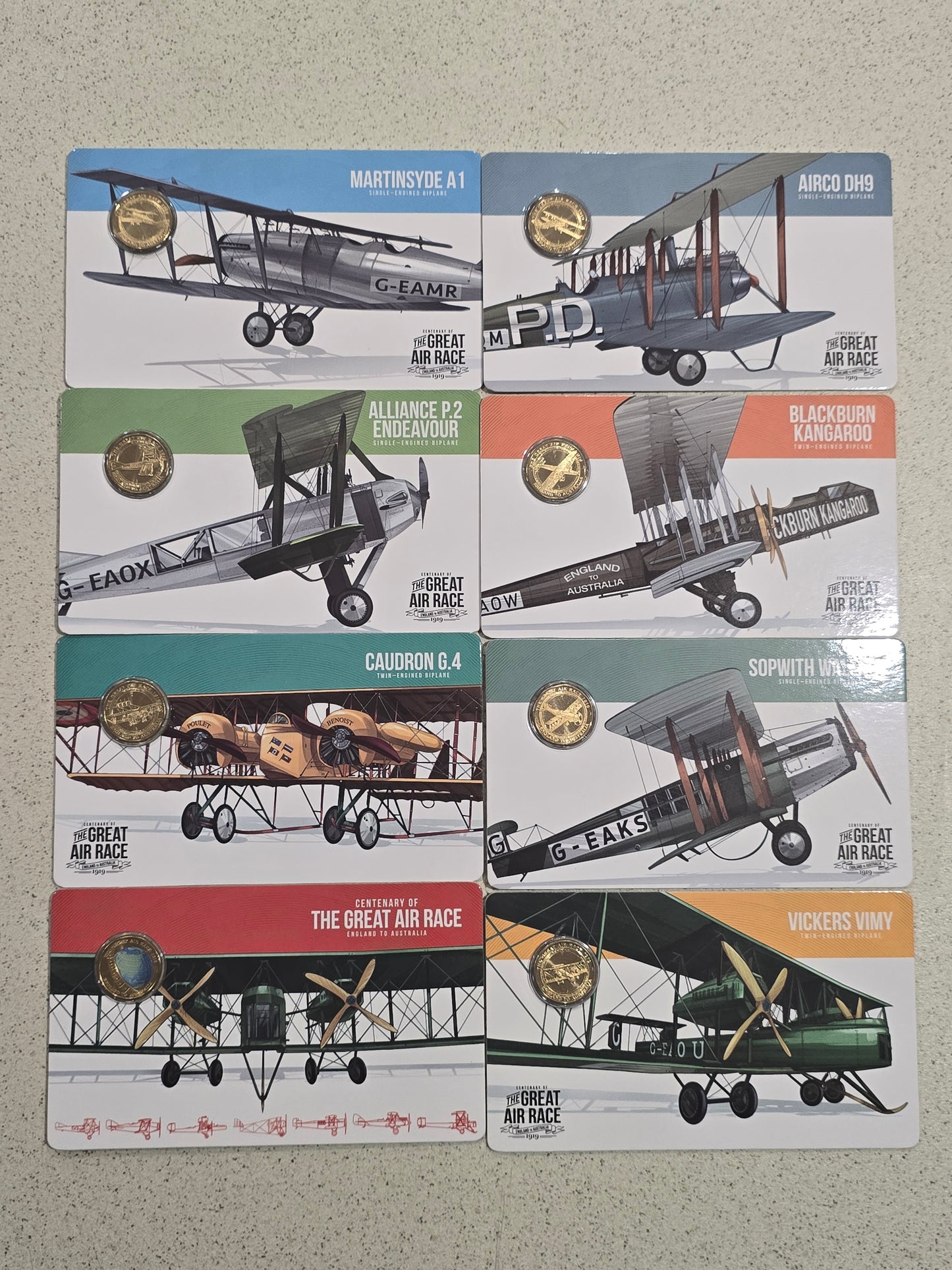 The Great Air Race $1 Tin Set