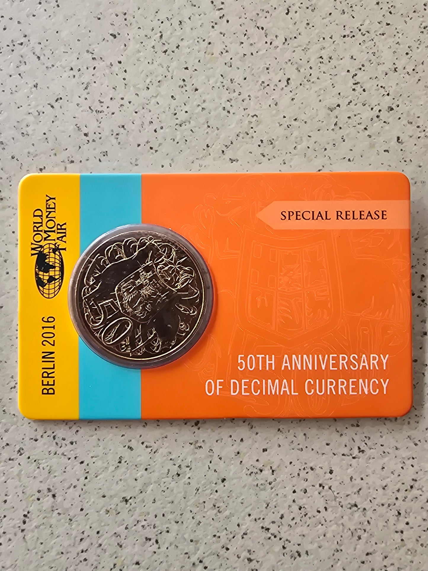 Changeover (WMF Privy Berlin) round 50c special edition 2016 gold plated