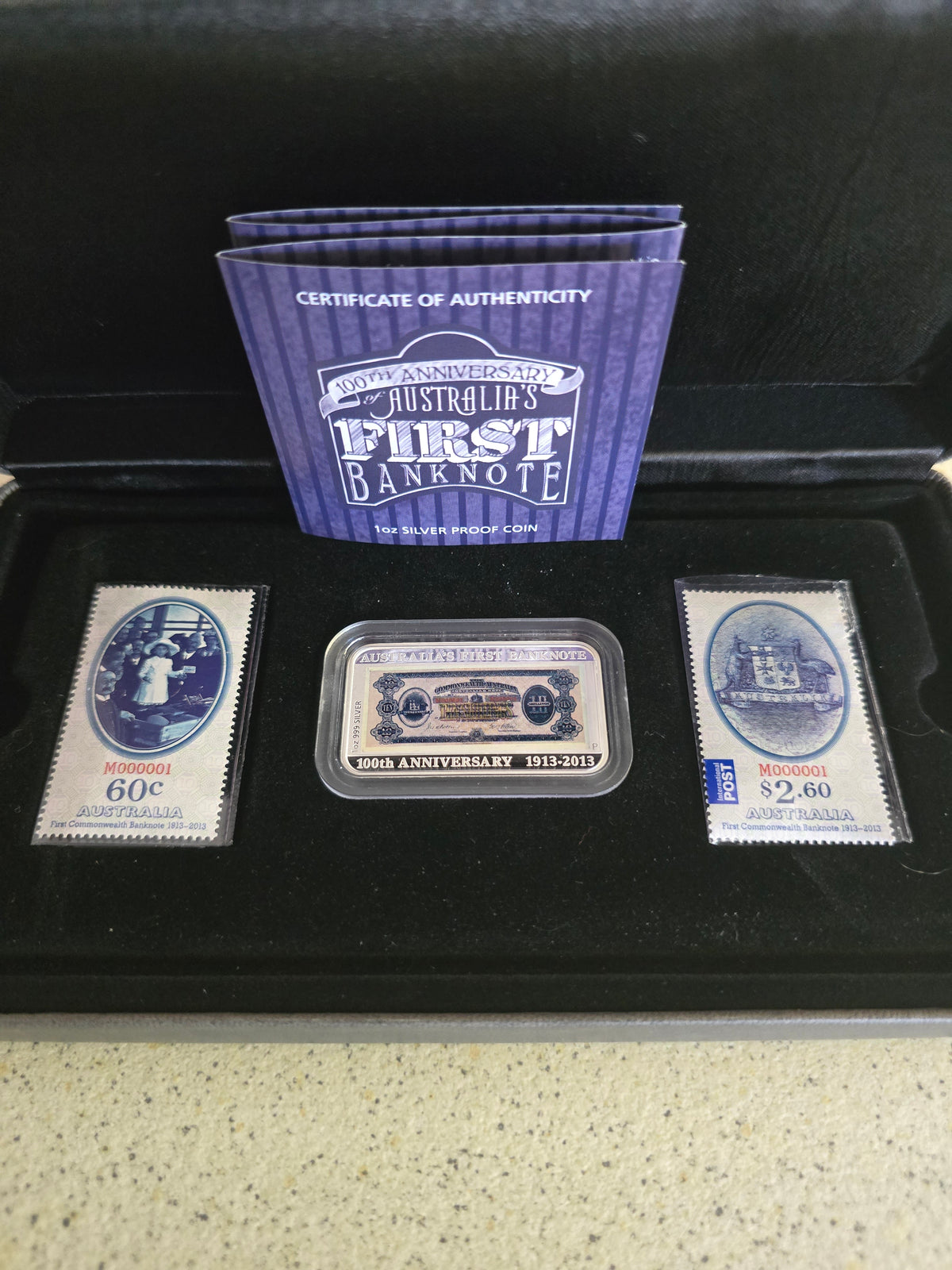 First Bank Ink Stamp First Banknote Centenary proof 1oz coin/stamp set 1913-2013 – Fenix ...