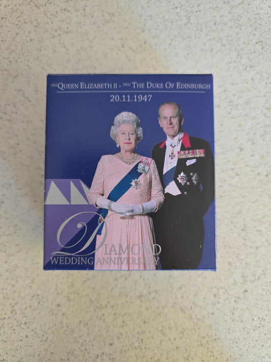 Queen Elizabeth & Duke of Edinburgh Diamond Wedding Anniversary Proof 1oz 2007