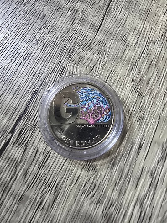 Great Barrier Reef Coloured $1 GACH 2 2021