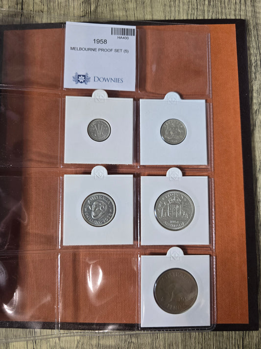 1958 Melbourne Proof Pre-Decimal Set