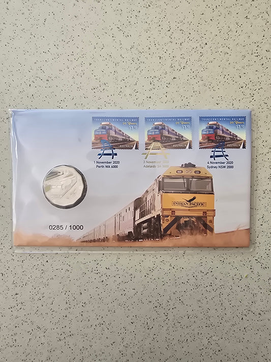 The Indian Pacific 50c Impressions PNC 2020