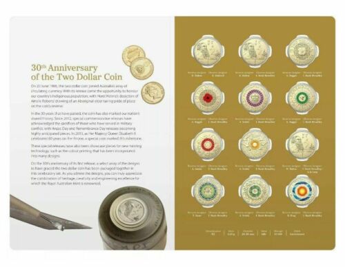 30th anniversary $2 (12 coin set) 2018