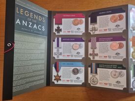 2017 ANZAC Remembers Folder (14 coin set / Herald Sun)