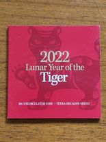 Lunar 50c Card - 2022 Tiger (Tetra-Decagon Series)