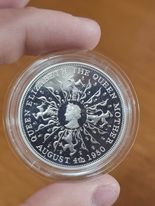 Queens Mother 80th Birthday Crown Silver Proof 1980
