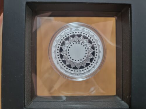 Diwali 1oz coloured silver (in frame) 2019