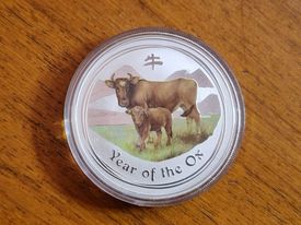 Year of the Ox Coloured 1oz 2009