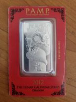 PAMP Dragon 1oz Bar - 2012