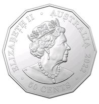 Christmas Beetle Coloured Proof 50c 2022